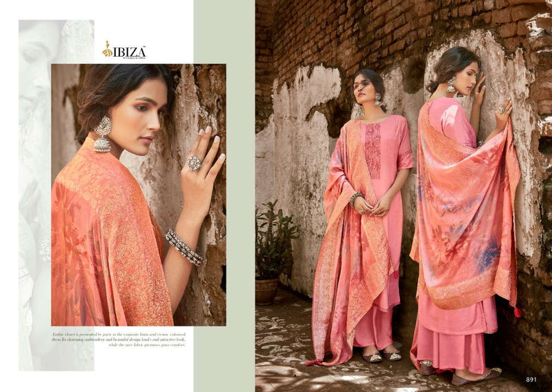 Ibiza Ashiyana Maslin Silk Fancy Embroidered Work Salwar Suit