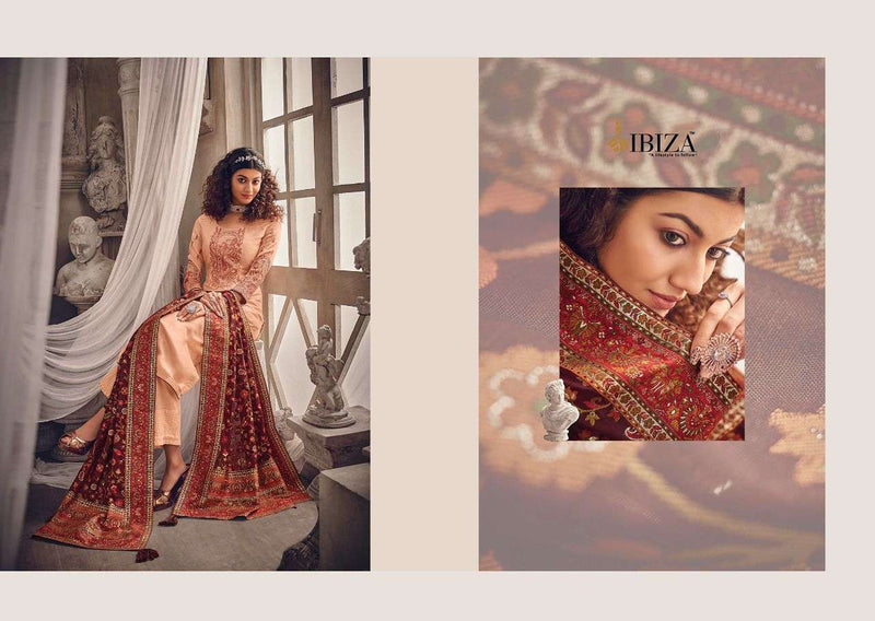 Ibiza Kashmiri Romance Pure Silk Fancy Embroidery Work Salwar Kameez