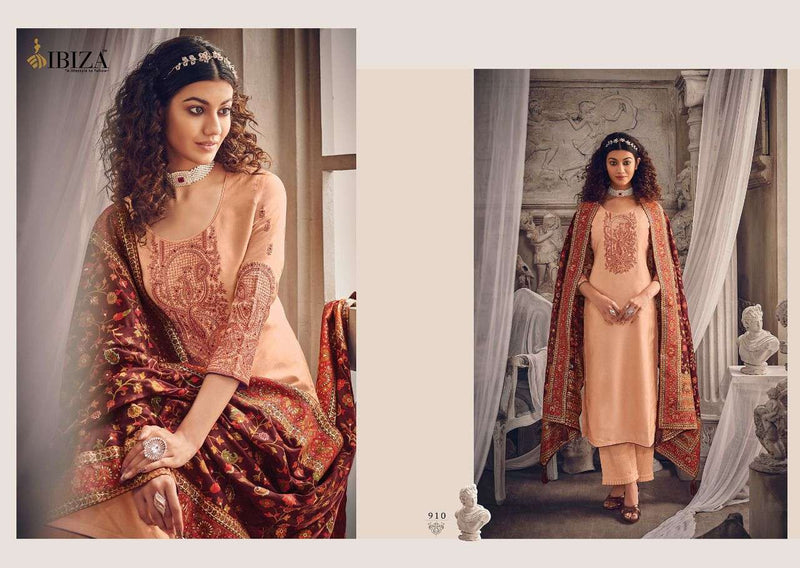 Ibiza Kashmiri Romance Pure Silk Fancy Embroidery Work Salwar Kameez