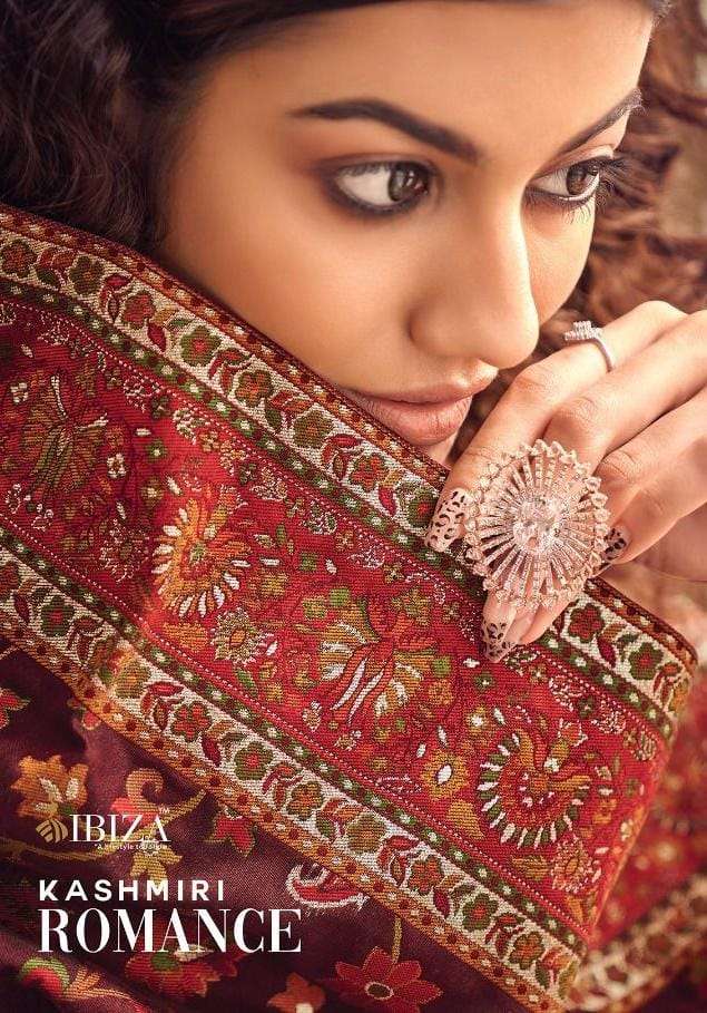 Ibiza Kashmiri Romance Pure Silk Fancy Embroidery Work Salwar Kameez