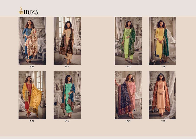 Ibiza Kashmiri Romance Pure Silk Fancy Embroidery Work Salwar Kameez