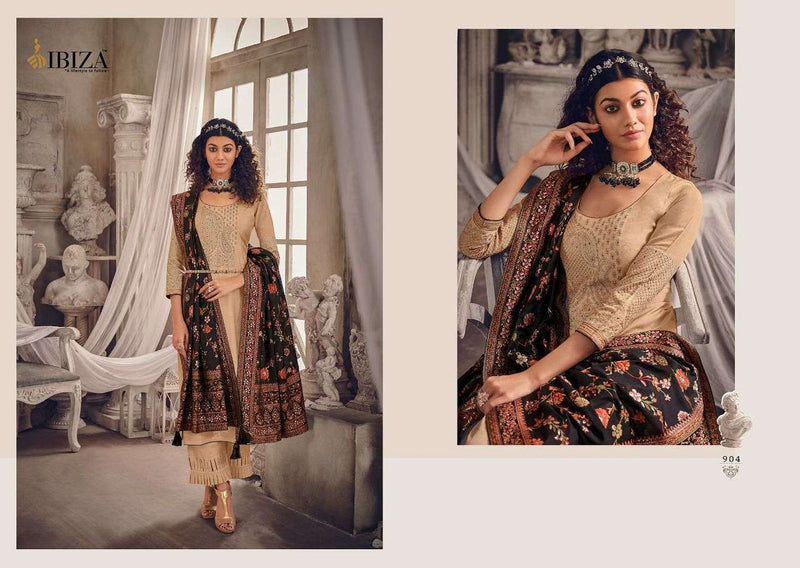 Ibiza Kashmiri Romance Pure Silk Fancy Embroidery Work Salwar Kameez