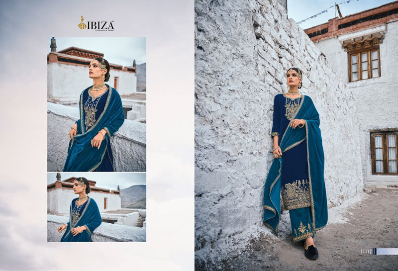Ibiza Rangreza Velvet With DEsigner Delicate Embroidery Salwar Suit
