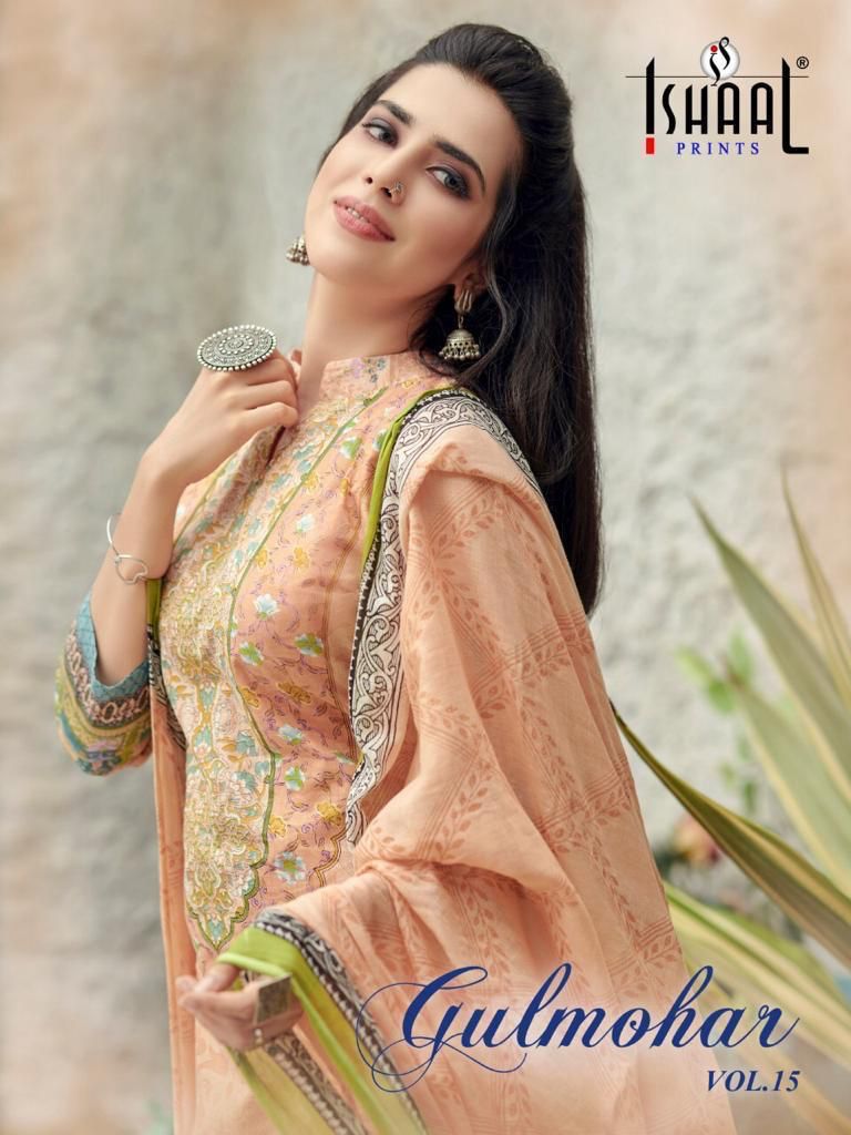 Ishaal Prints Gulmohar Vol 15 Nx Pure Lawn Salwar Suit