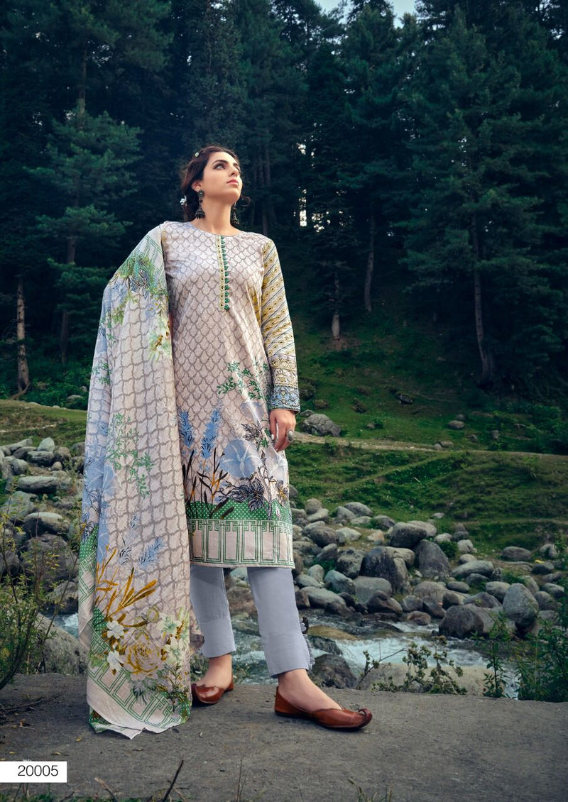 Ishaal Prints Gulmohar Vol 20 Lawn Cotton Salwar Suit