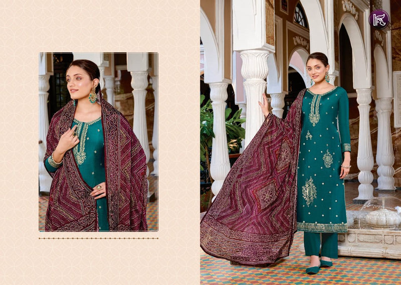 Kala Fashion Jacquard Vol 2 Silk With Beautiful Heavy Embroidery Work Stylish Designer Festive Wear Salwar Suit