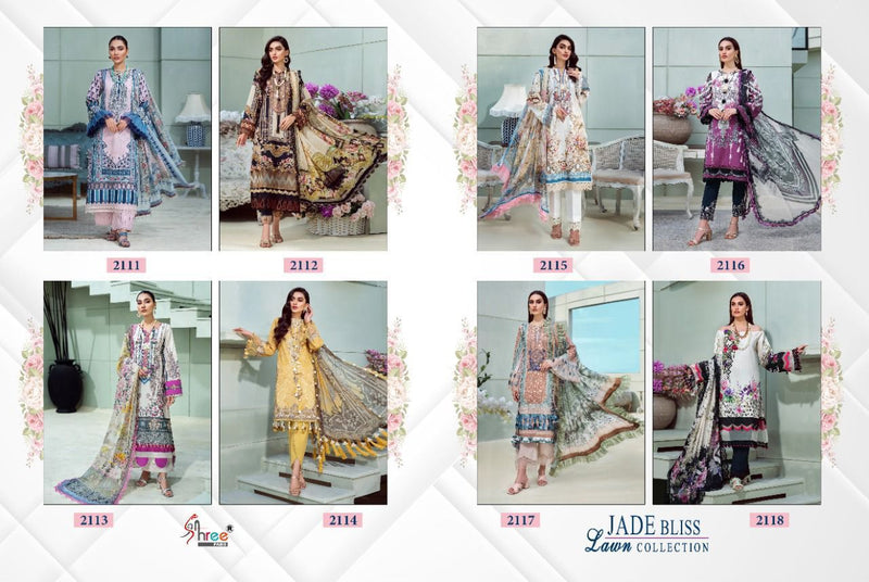 Shree Fabs Jade Bliss Lawn Collection Lawn Cotton Pakistani Style Printed Party Wear Salwar Suits