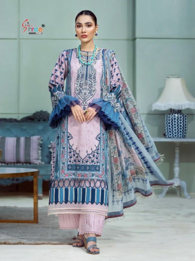 Shree Fabs Jade Bliss Lawn Collection Lawn Cotton Pakistani Style Printed Party Wear Salwar Suits