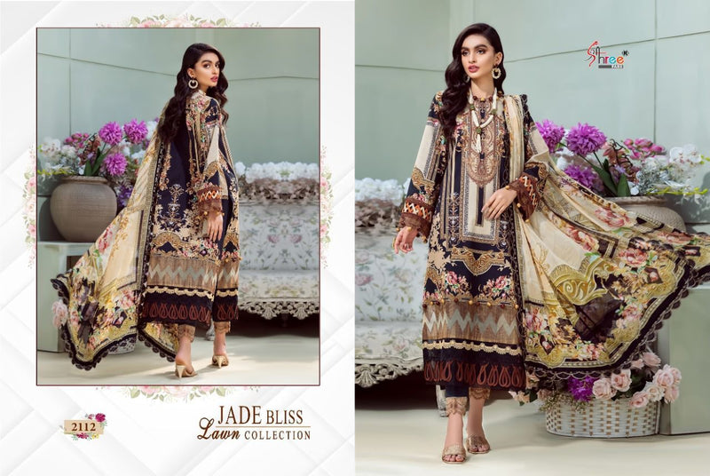 Shree Fabs Jade Bliss Lawn Collection Lawn Cotton Pakistani Style Printed Party Wear Salwar Suits