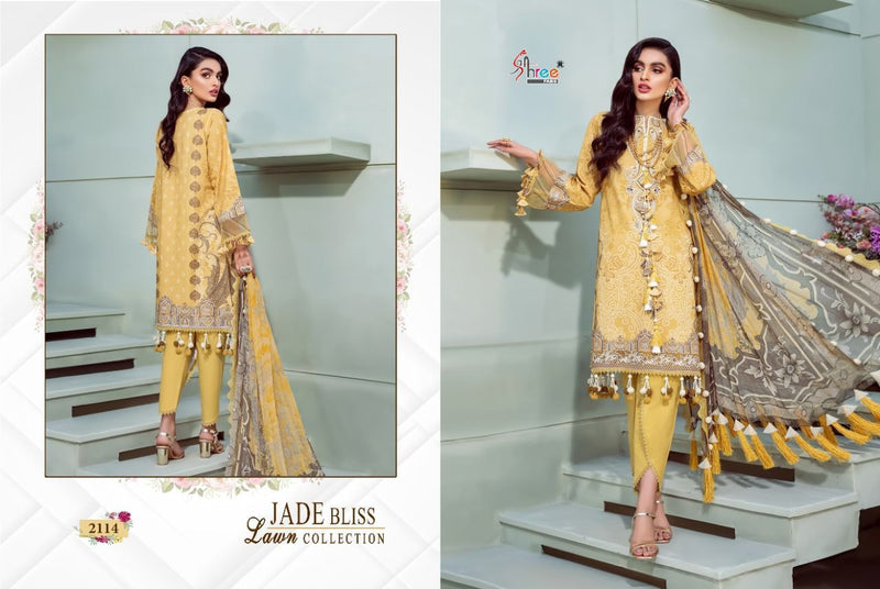 Shree Fabs Jade Bliss Lawn Collection Lawn Cotton Pakistani Style Printed Party Wear Salwar Suits