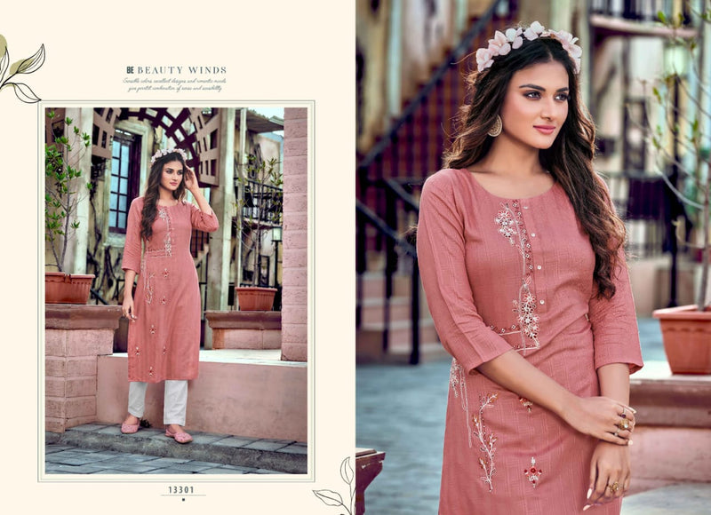 Kalaroop Kajree Fashion Jaggi Rayon With Heavy Embroidery Work Stylish Designer Festive wear Kurti