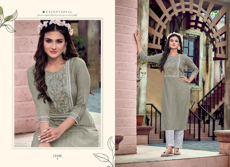 Kalaroop Kajree Fashion Jaggi Rayon With Heavy Embroidery Work Stylish Designer Festive wear Kurti