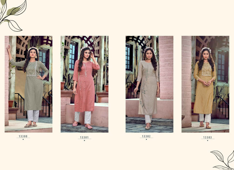 Kalaroop Kajree Fashion Jaggi Rayon With Heavy Embroidery Work Stylish Designer Festive wear Kurti