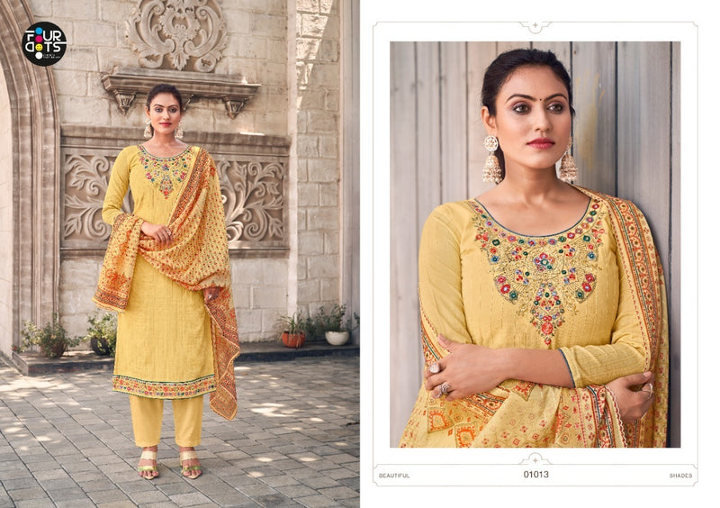 Four Dots Janki Vol 2 Parampara Silk Embroidered Party Wear Salwar Suits
