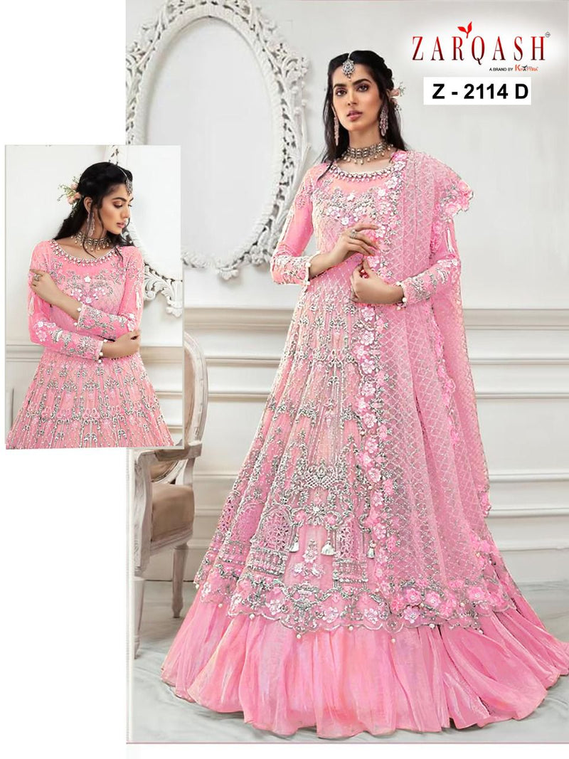 Zarqash Jashan Vol 3 Butterfly Net Designer Pakistani Style Wedding Wear Suits