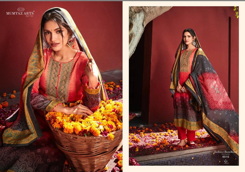 Mumtaz Arts Jashn E Bandhani Vol 2 Jam Satin Digital Printed Party Wear Salwar Kameez