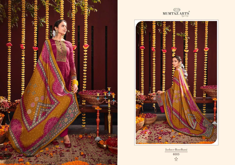Mumtaz Arts Jashn E Bandhani Vol 2 Jam Satin Digital Printed Party Wear Salwar Kameez