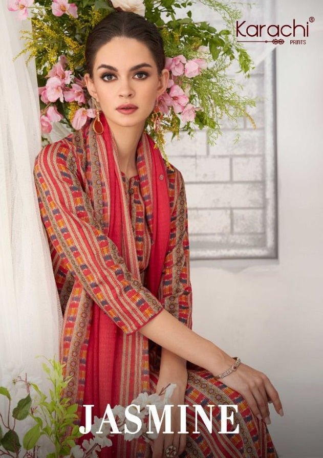 Kesar Karachi Prints Jasmine Jam Satin Digital Printed Festive Wear Salwar Suits