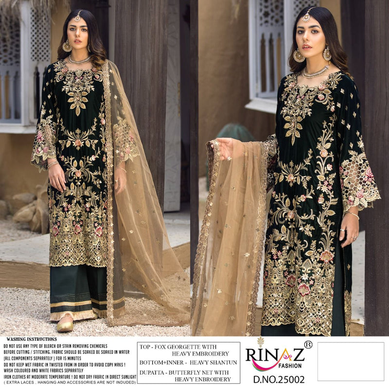 Rinaz Fashion Jazmin Vol 19 Fox Georgette Designer Pakistani Style Wedding Wear Salwar Kameez