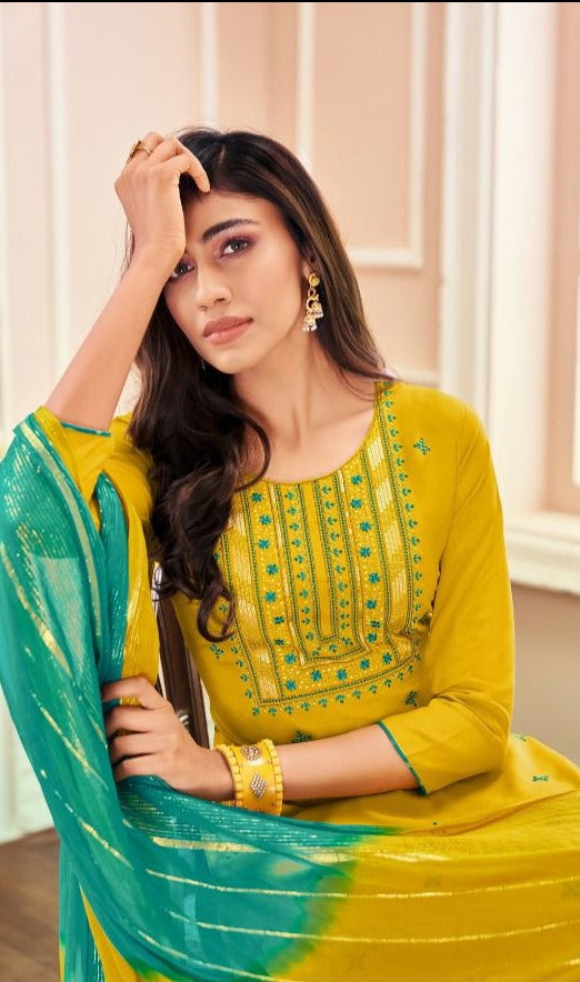 Kapil Trendz Jacquard Patiyala Vol 2 Rayon Patiyala Style Festive Wear Ready Made  Salwar Kameez