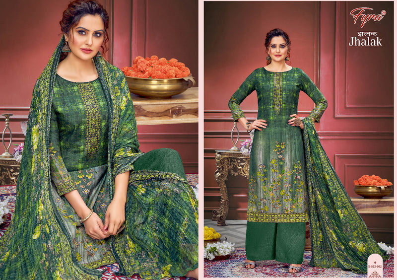 fyra Desining Jhalak Muslin With Heavy Printed Work Stylish Designer Festive Wear Salwar Kameez
