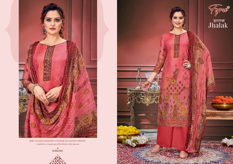 fyra Desining Jhalak Muslin With Heavy Printed Work Stylish Designer Festive Wear Salwar Kameez