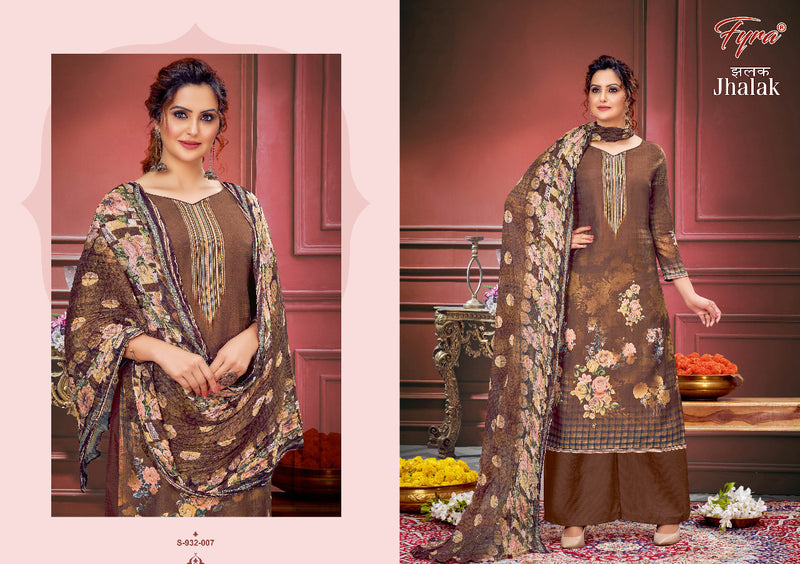 fyra Desining Jhalak Muslin With Heavy Printed Work Stylish Designer Festive Wear Salwar Kameez