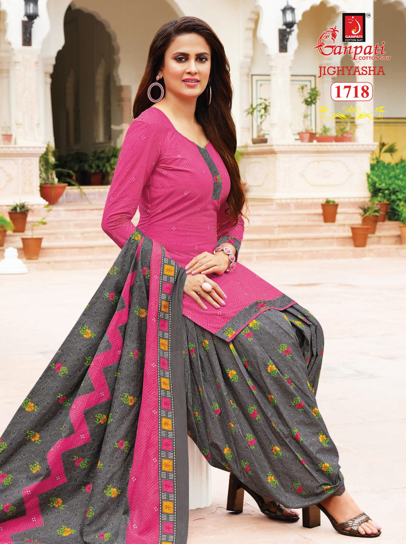 Ganpati Jighyasha Vol 17 Pure Cotton With Printed Work Stylish Designer Casual Wear Salwar Suit