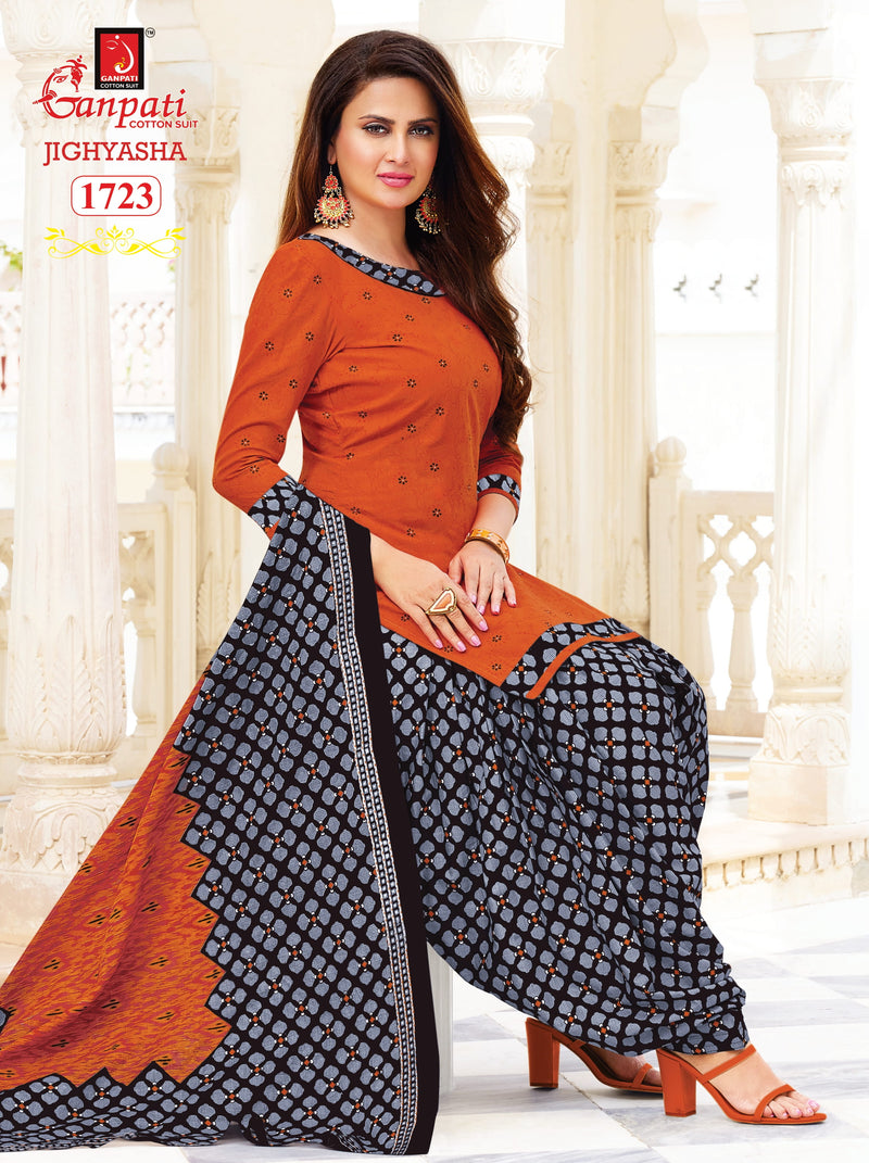 Ganpati Jighyasha Vol 17 Pure Cotton With Printed Work Stylish Designer Casual Wear Salwar Suit