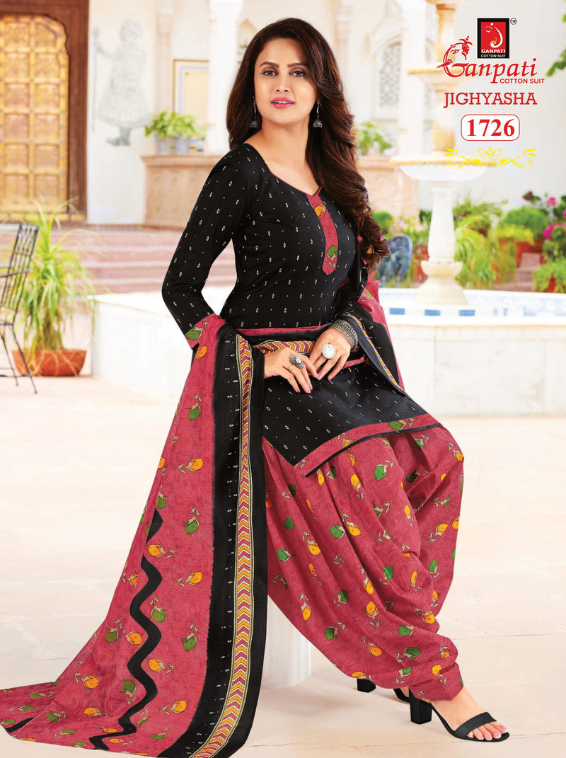 Ganpati Jighyasha Vol 17 Pure Cotton With Printed Work Stylish Designer Casual Wear Salwar Suit