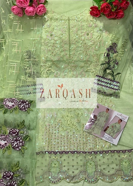 Zarqash Jihan Vol 2 Butterfly Net Fancy Designer Pakistani Style Party Wear Salwar Suits
