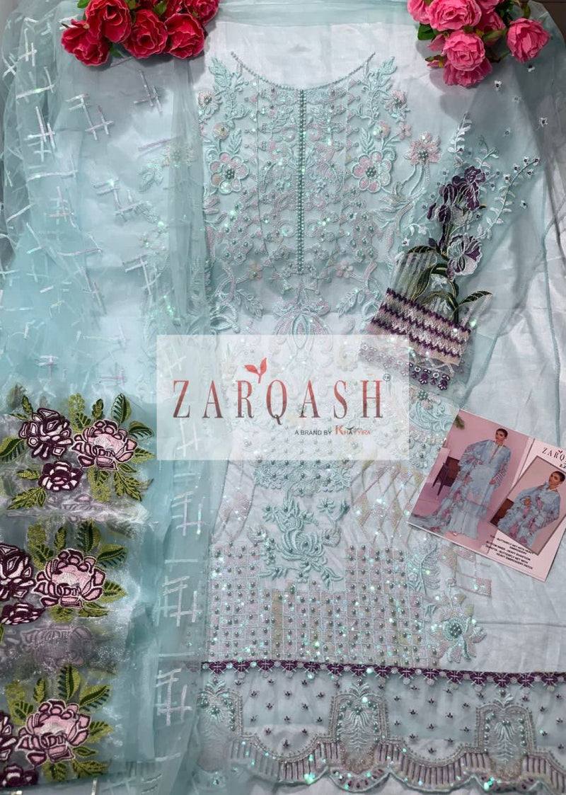 Zarqash Jihan Vol 2 Butterfly Net Fancy Designer Pakistani Style Party Wear Salwar Suits