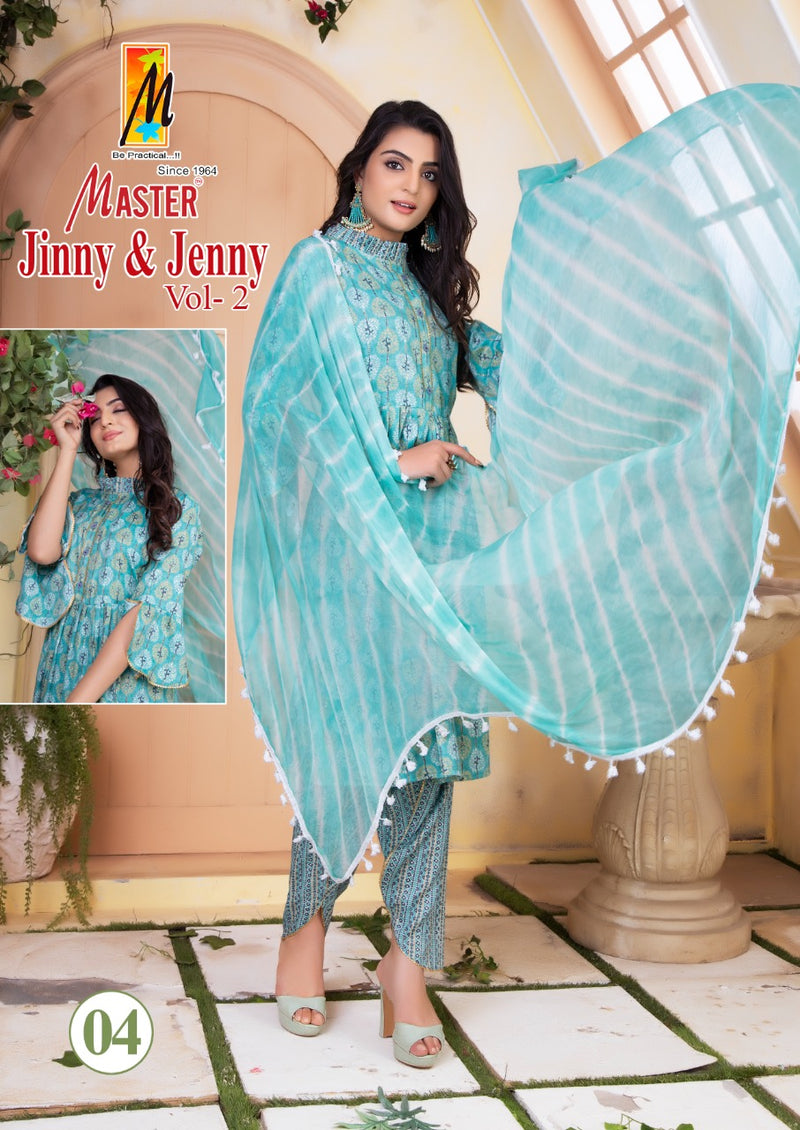 Master Jinny Jenny Vol 2 Rayon With Heavy Embroidery Work Stylish Designer Casual Look Kurti