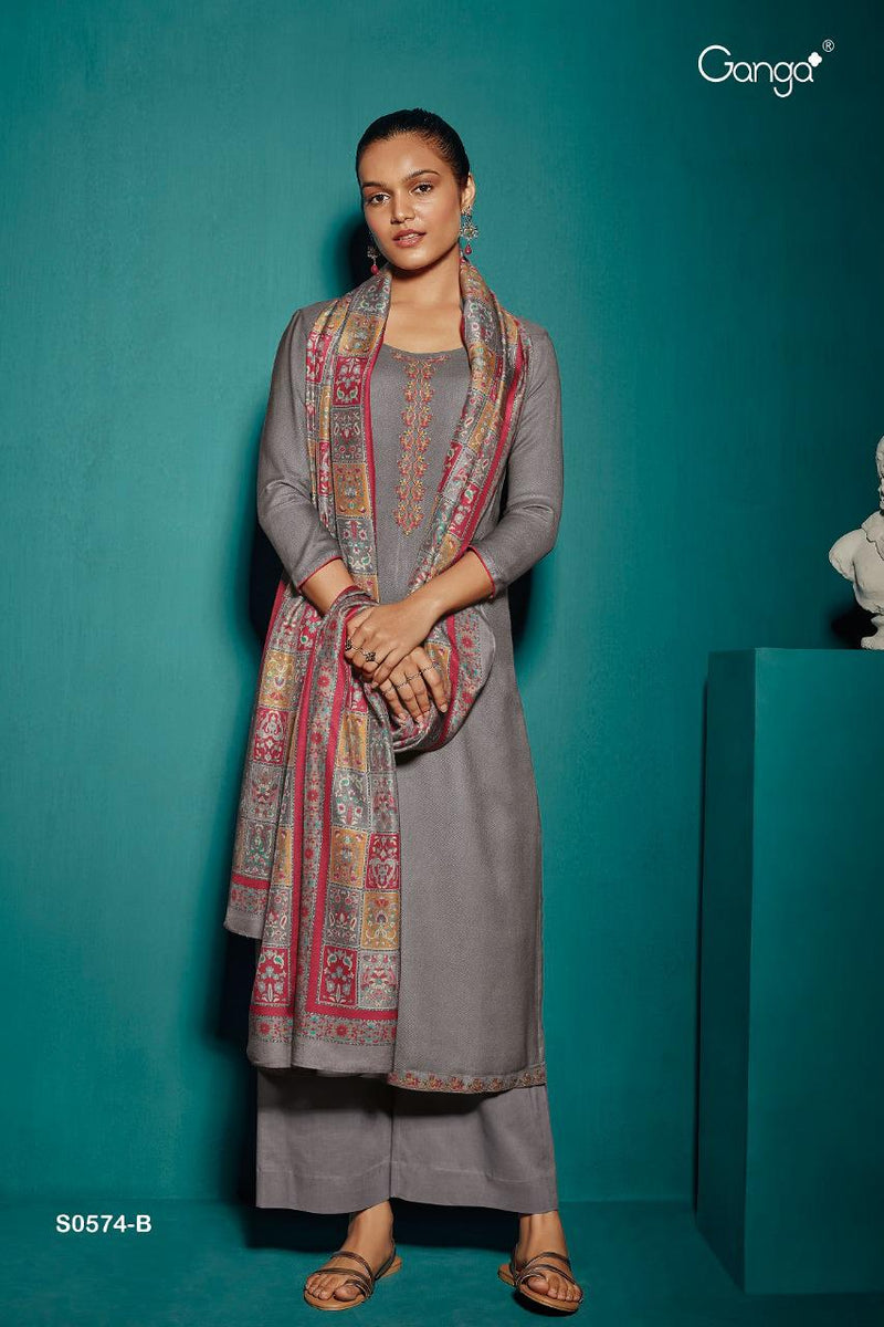 Ganga Jorah Pure Cotton With Heavy Embroidery Work Stylish Designer Festive Wear Casual Look Salwar Suit