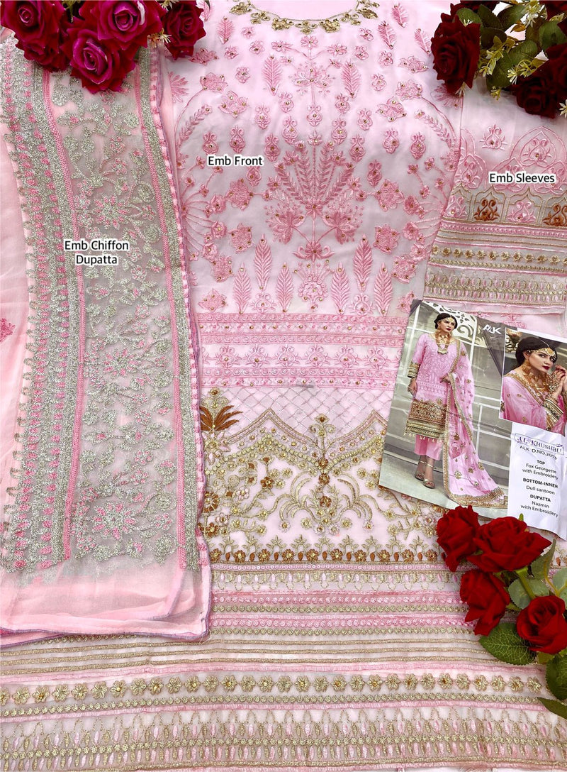 Al Khushbu Joya Vol 1 Georgette With Heavy Embroidery Wedding Wear Salwar Suits