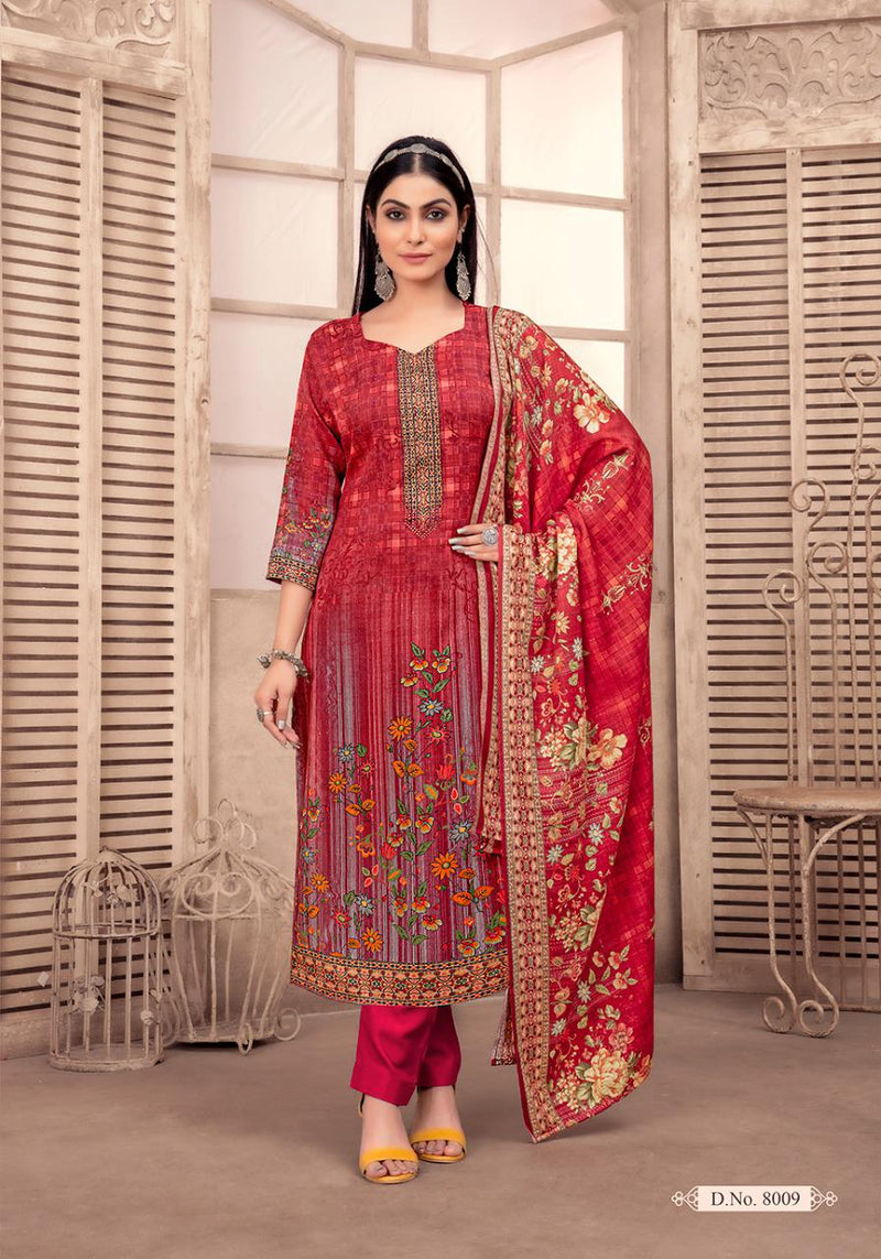 Shiv Gori Jubaida Vol 8 Kashmiri Wool Stylish Designer Festive Wear Fancy Salwar Kameez
