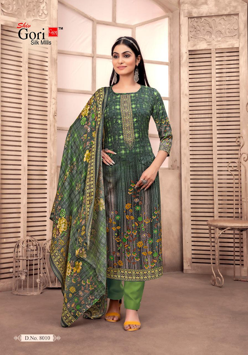 Shiv Gori Jubaida Vol 8 Kashmiri Wool Stylish Designer Festive Wear Fancy Salwar Kameez