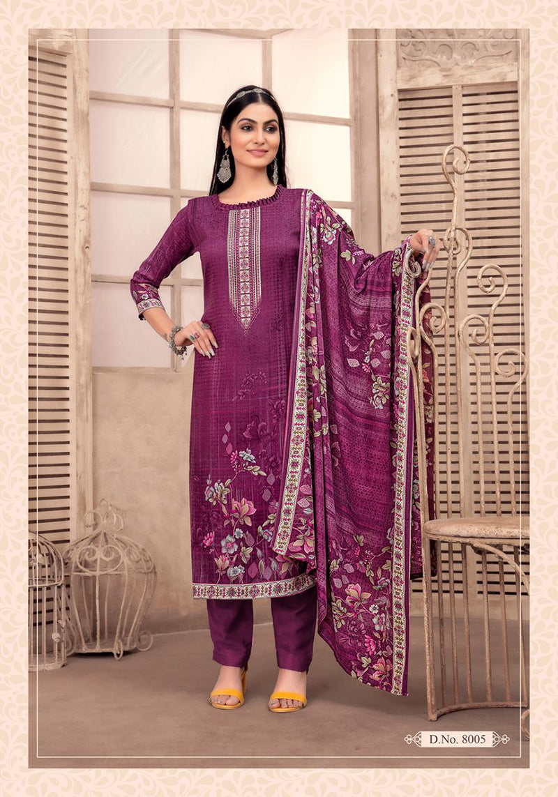 Shiv Gori Jubaida Vol 8 Kashmiri Wool Stylish Designer Festive Wear Fancy Salwar Kameez
