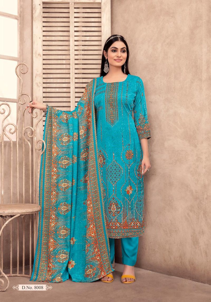 Shiv Gori Jubaida Vol 8 Kashmiri Wool Stylish Designer Festive Wear Fancy Salwar Kameez