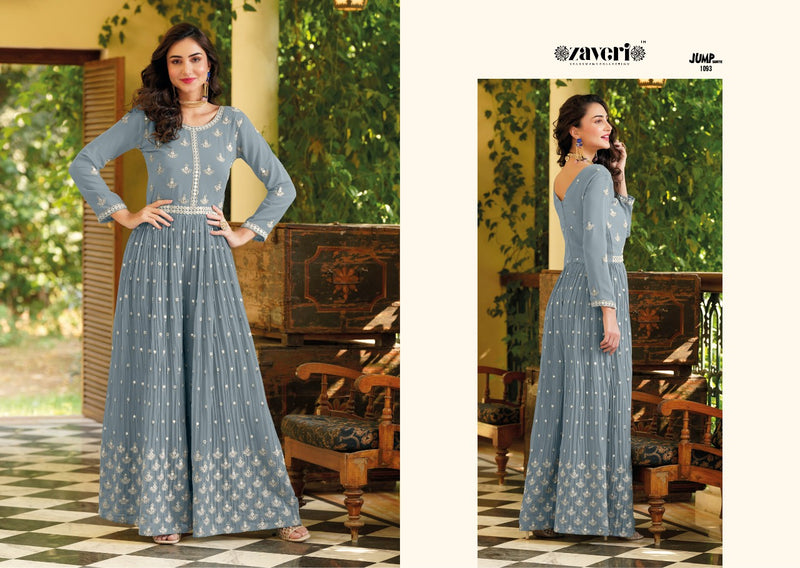 Zaveri Woman Jumpsuit Vol 2 Georgette With Heavy Embroidery work Stylish Designer Fancy Kurti