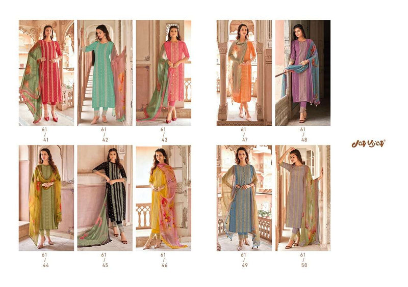 Jay Vijay Launch By Zarokha Cotton Silk With Embroidery Work Designer Wedding Wear Salwar Kameez