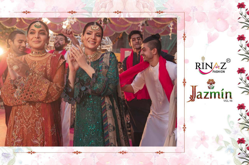 Rinaz  Jazmin Vol 18 Fox Georgtte Party Wear Salwar Suit
