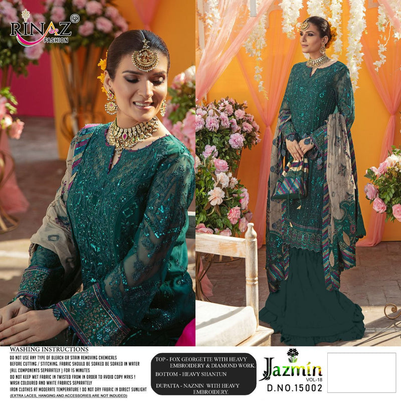 Rinaz  Jazmin Vol 18 Fox Georgtte Party Wear Salwar Suit