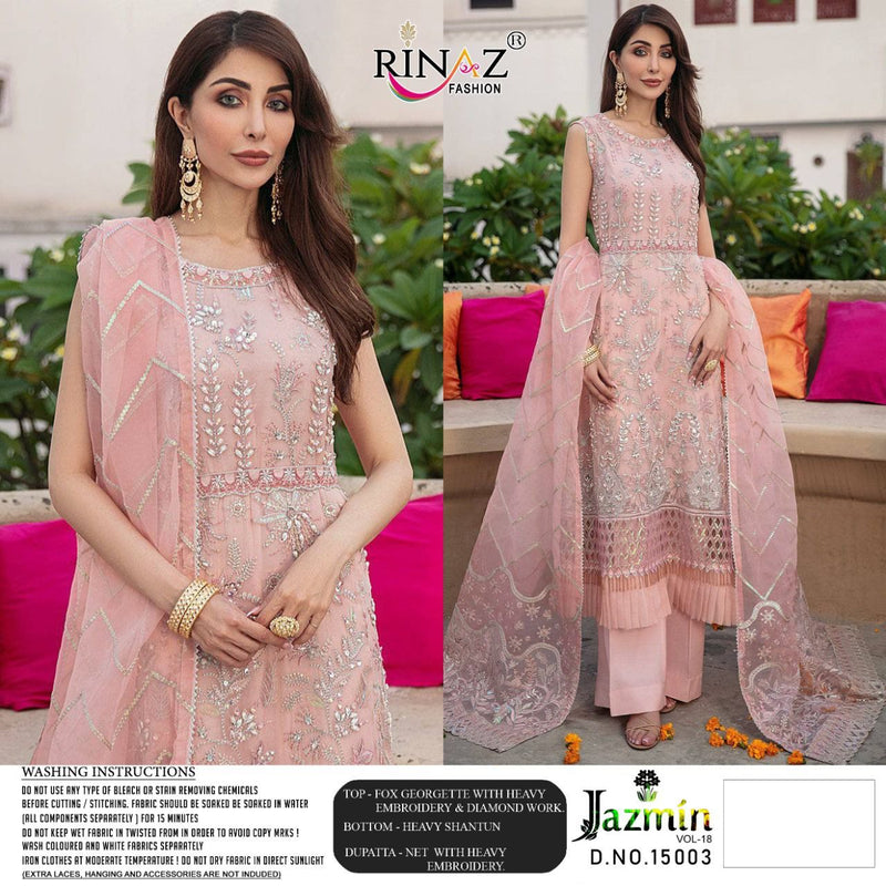 Rinaz  Jazmin Vol 18 Fox Georgtte Party Wear Salwar Suit