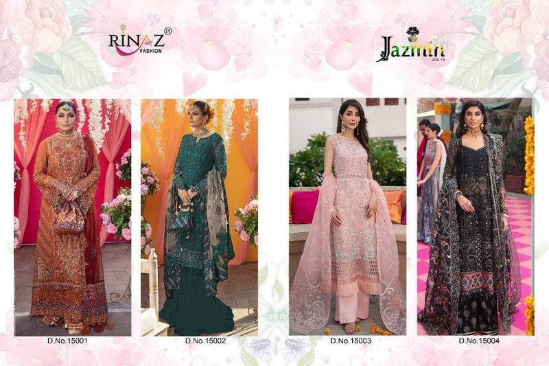 Rinaz  Jazmin Vol 18 Fox Georgtte Party Wear Salwar Suit