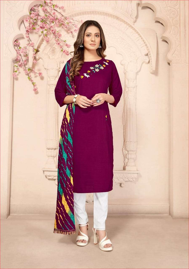 Jhala Impex Reeti Vol 4 Maslin Silk Fancy Kurti