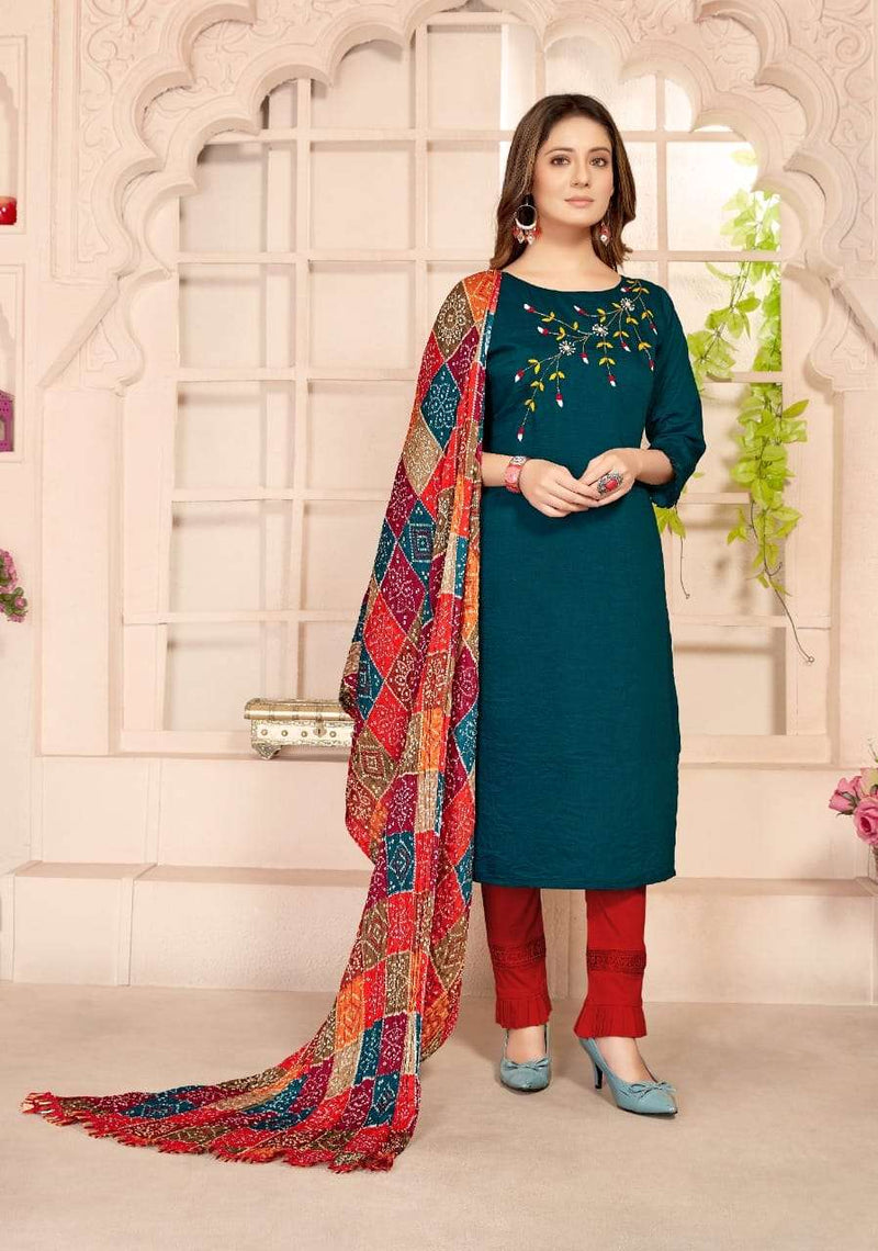 Jhala Impex Reeti Vol 4 Maslin Silk Fancy Kurti