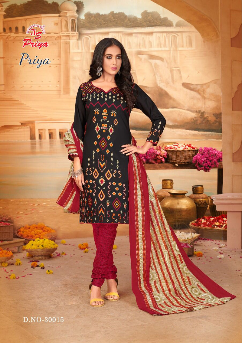 Js Priya Vol 30 Pure Cotton Printed Casual Daily Wear Salwar Suit