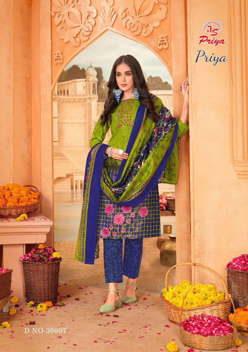 Js Priya Vol 30 Pure Cotton Printed Casual Daily Wear Salwar Suit