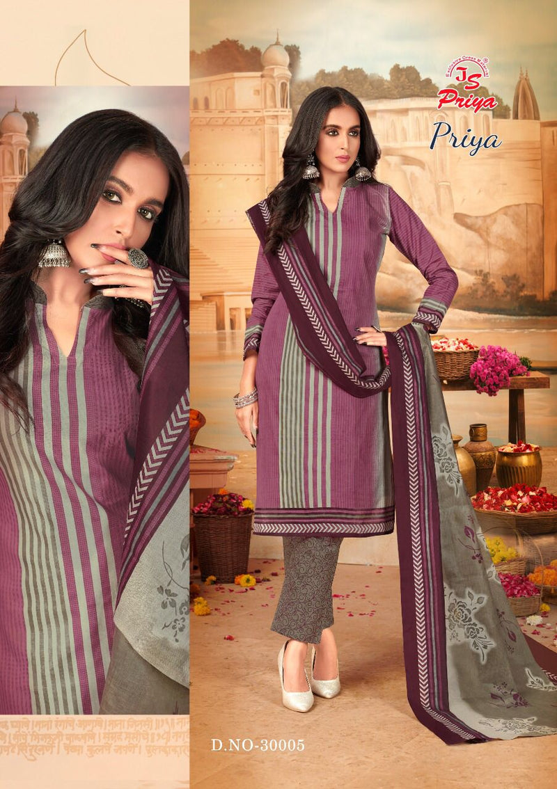 Js Priya Vol 30 Pure Cotton Printed Casual Daily Wear Salwar Suit